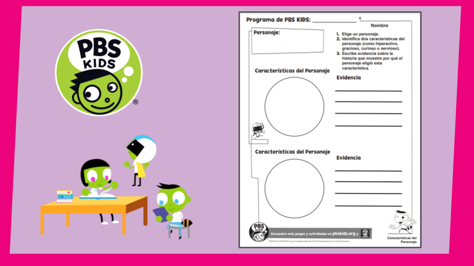 Espacio De Puntos Y Guiones De Pbs Kids